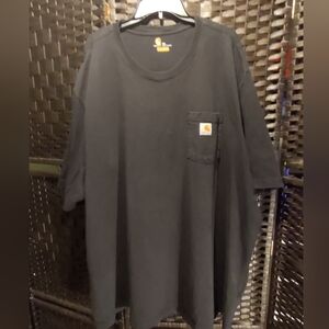 Carhartt Original Fit One Pocket Black Tee Mens 4XL